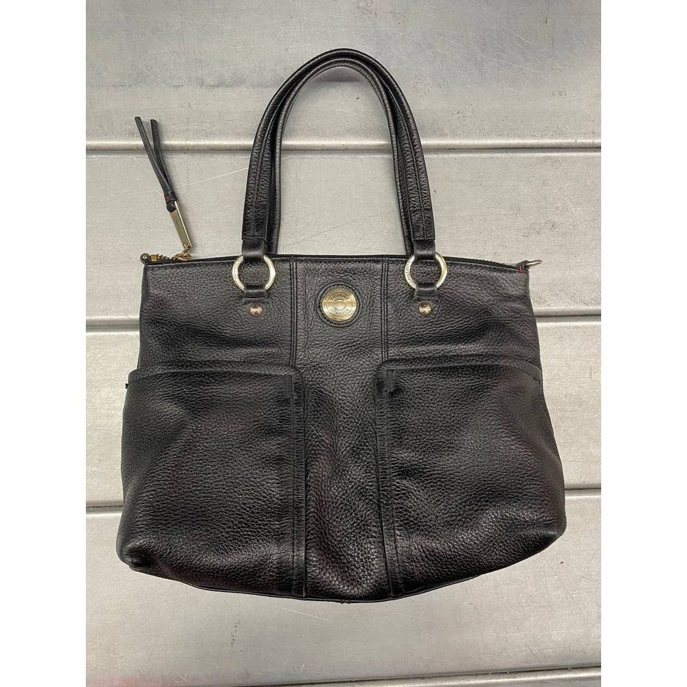 Tommy Hilfiger Black Pebbled Leather Handbag